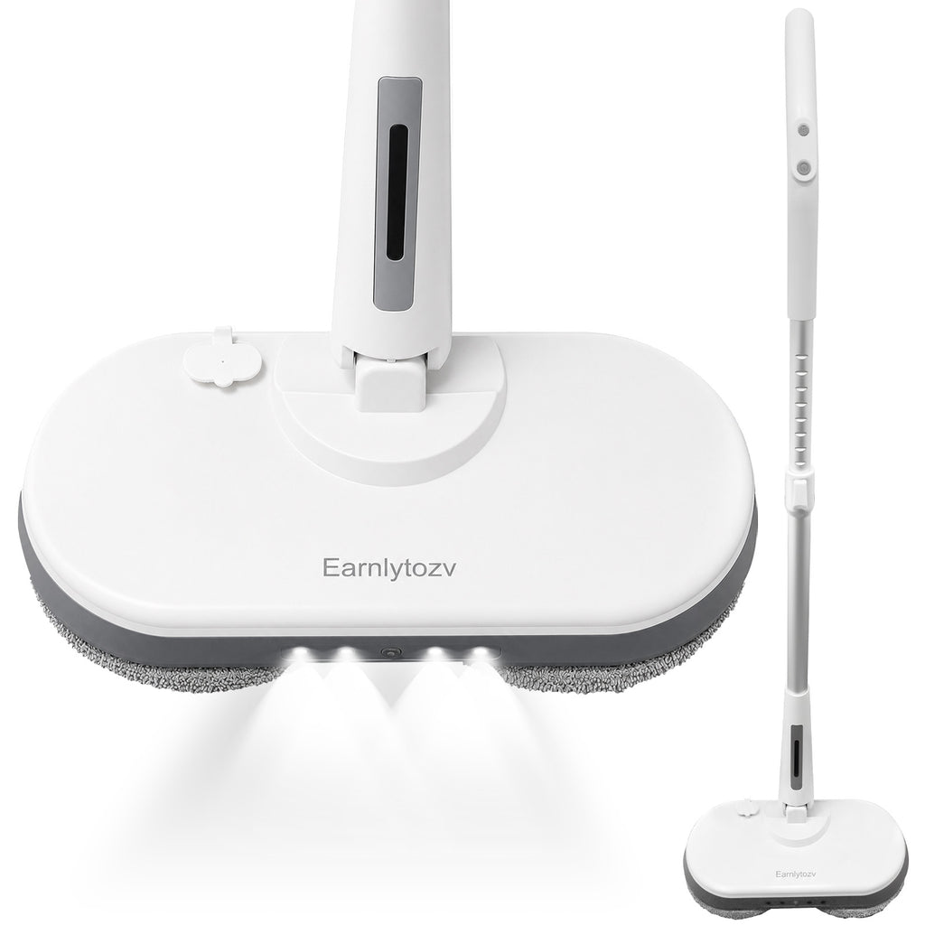 Earnlytozv Chemical‑Free Steam Mop | 212°F Kills 99.9% Germs | 30s Heat & Instant Dry | 5 lbs Lightweight + 180° Swivel | LED Headlight for Dark Corners