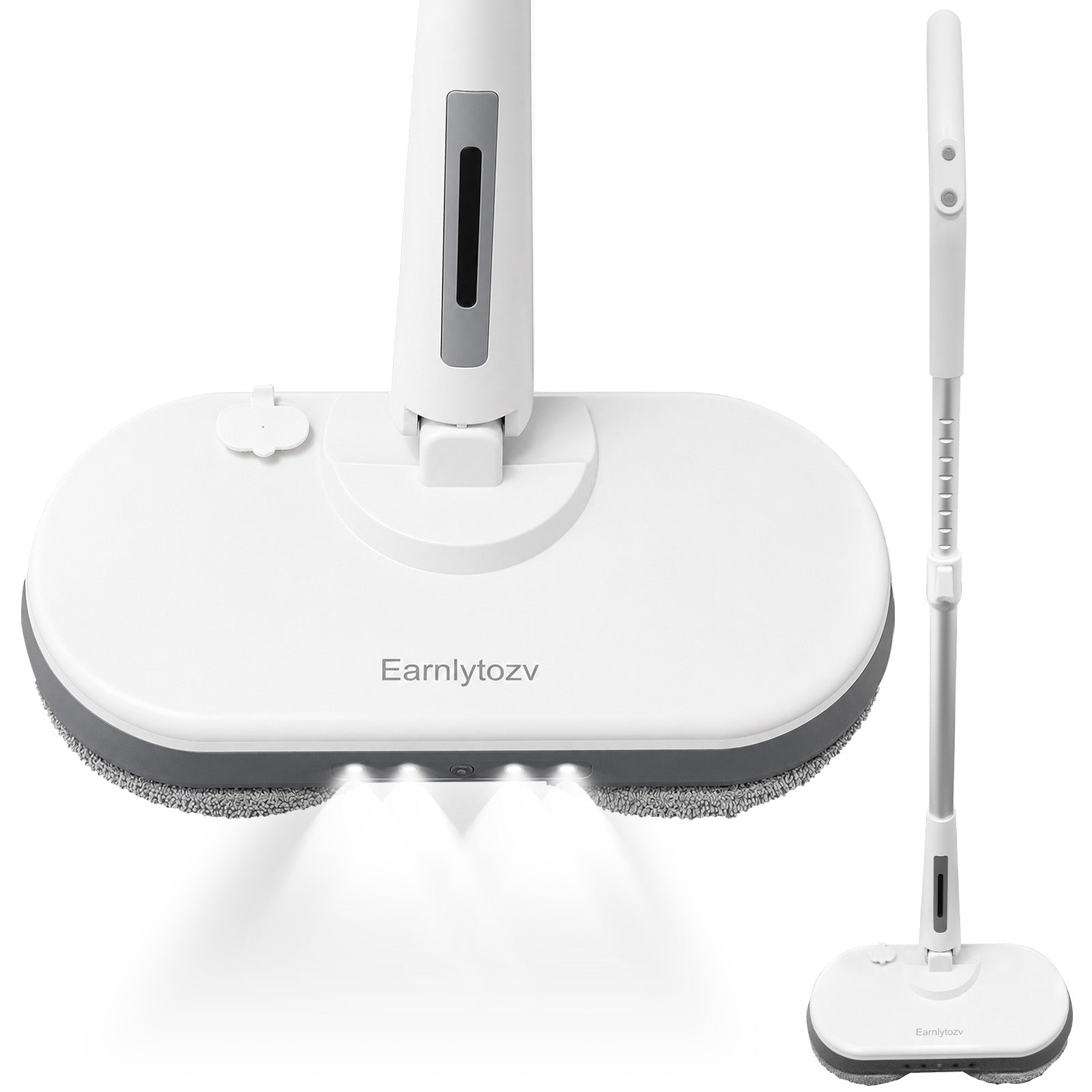 Earnlytozv Chemical‑Free Steam Mop | 212°F Kills 99.9% Germs | 30s Heat & Instant Dry | 5 lbs Lightweight + 180° Swivel | LED Headlight for Dark Corners